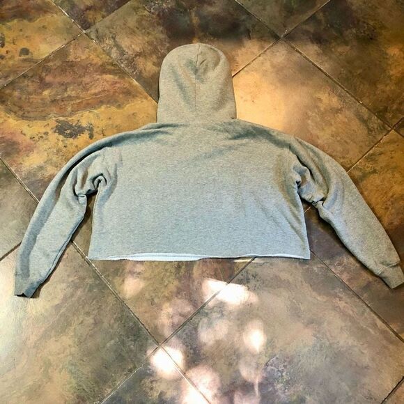 Wild Fable Gray Cropped Sweatshirt Hoodie Size XL - Picture 9 of 9